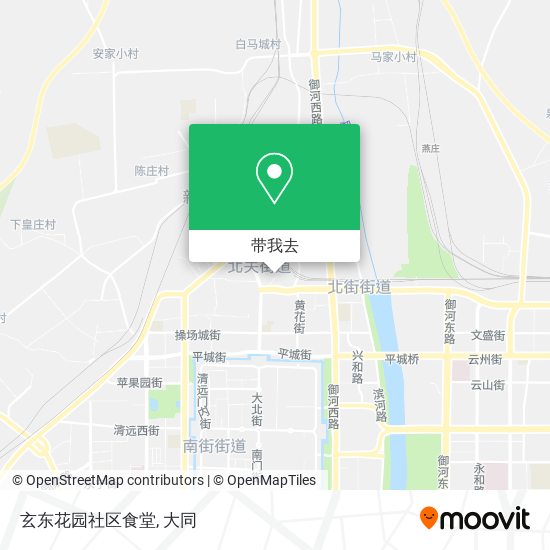 玄东花园社区食堂地图