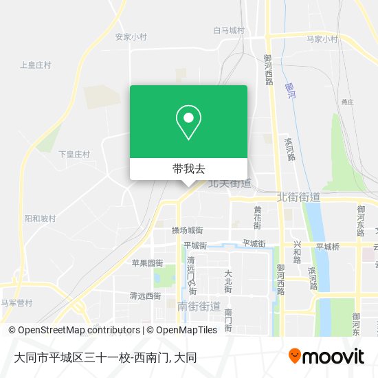 大同市平城区三十一校-西南门地图