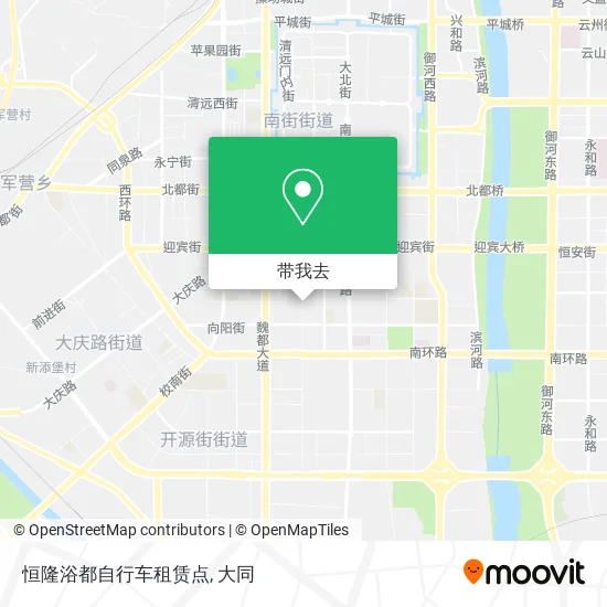 恒隆浴都自行车租赁点地图