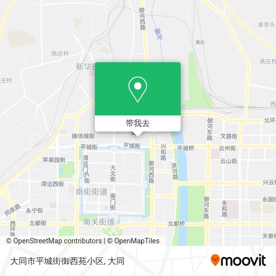 大同市平城街御西苑小区地图