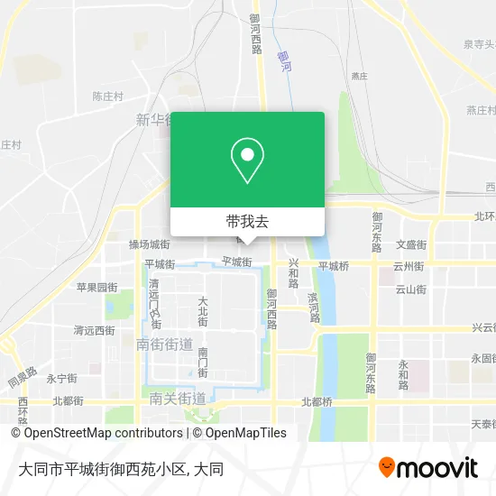 大同市平城街御西苑小区地图