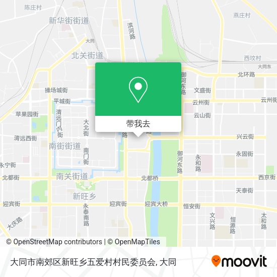 大同市南郊区新旺乡五爱村村民委员会地图