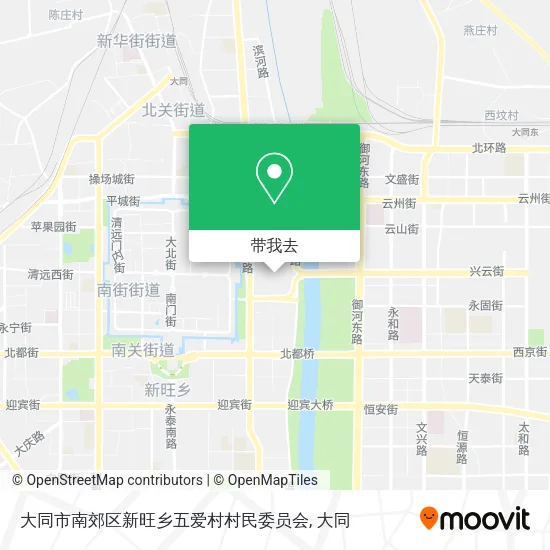 大同市南郊区新旺乡五爱村村民委员会地图