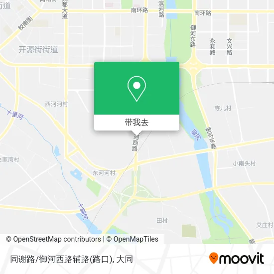 同谢路/御河西路辅路(路口)地图