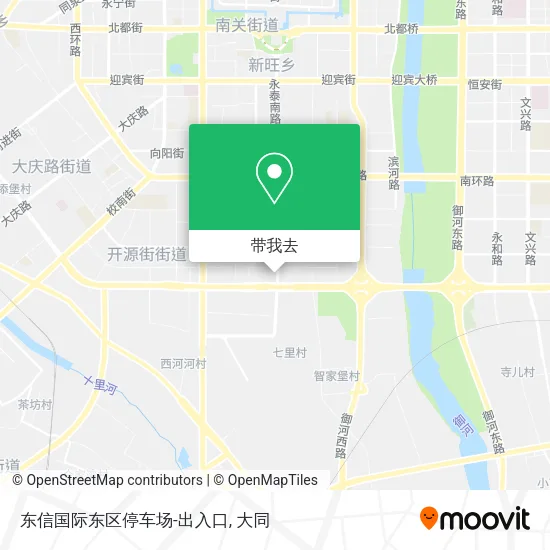 东信国际东区停车场-出入口地图