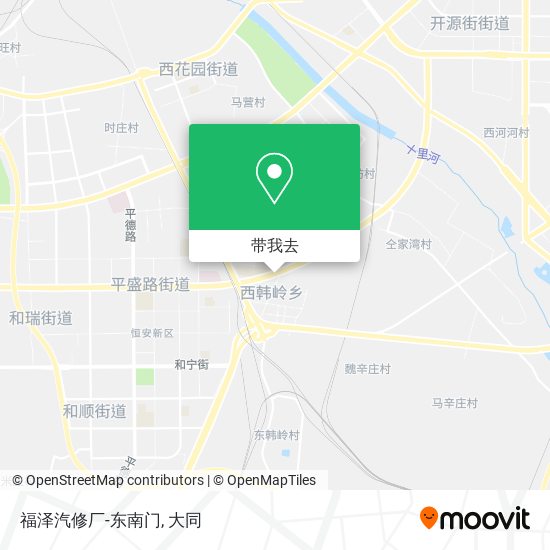 福泽汽修厂-东南门地图