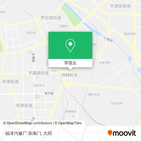 福泽汽修厂-东南门地图