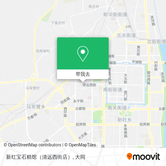 新红宝石糕馆（清远西街店）地图