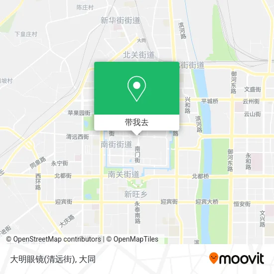 大明眼镜(清远街)地图
