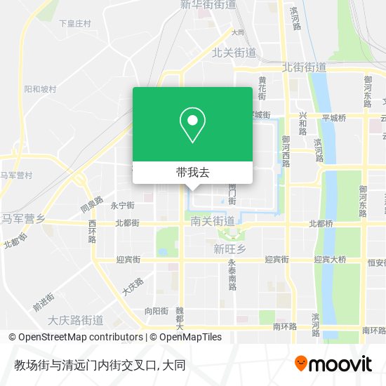 教场街与清远门内街交叉口地图