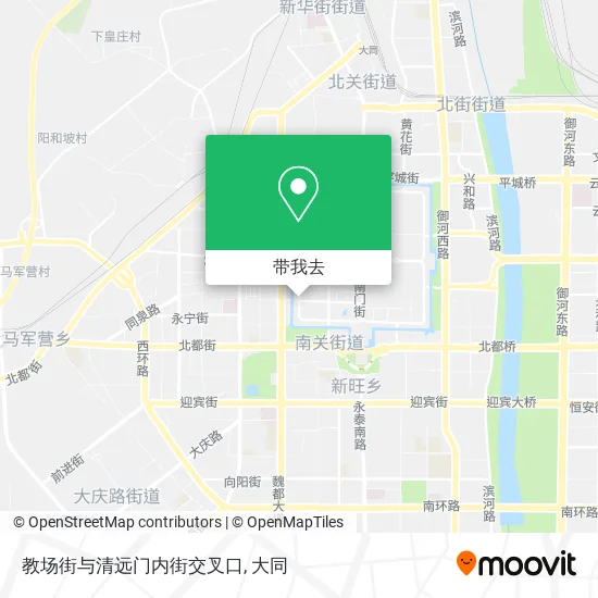教场街与清远门内街交叉口地图