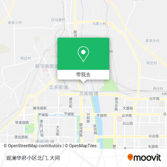 观澜华府小区北门地图