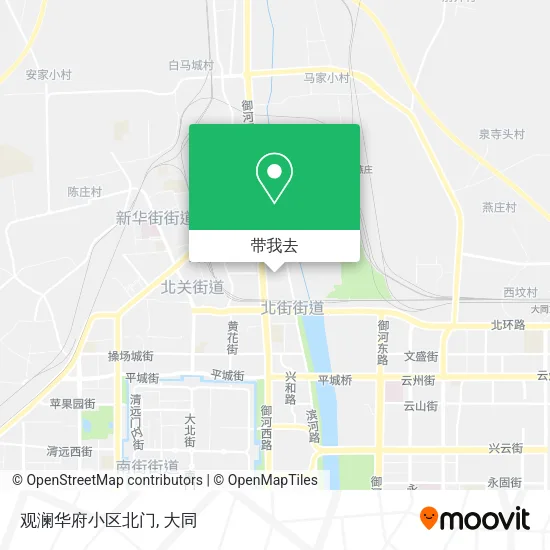 观澜华府小区北门地图