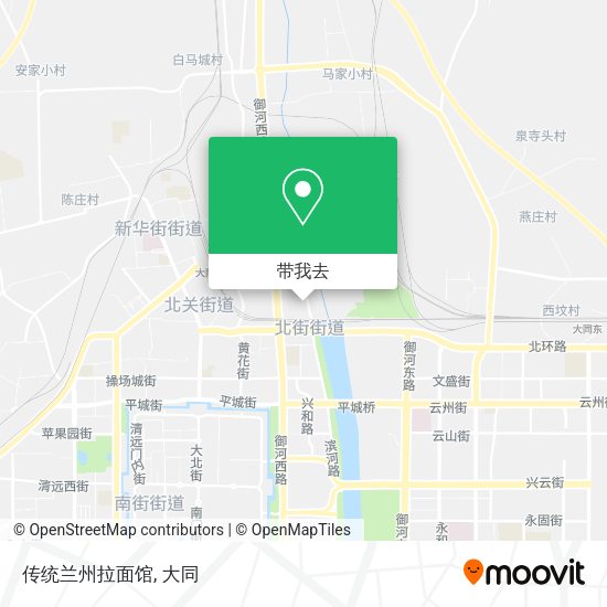 传统兰州拉面馆地图