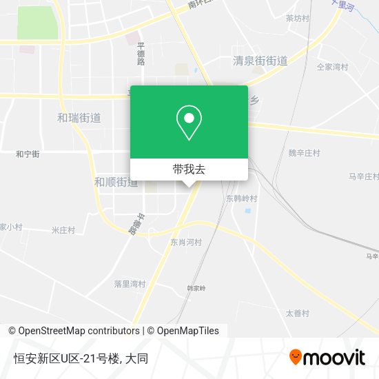 恒安新区U区-21号楼地图