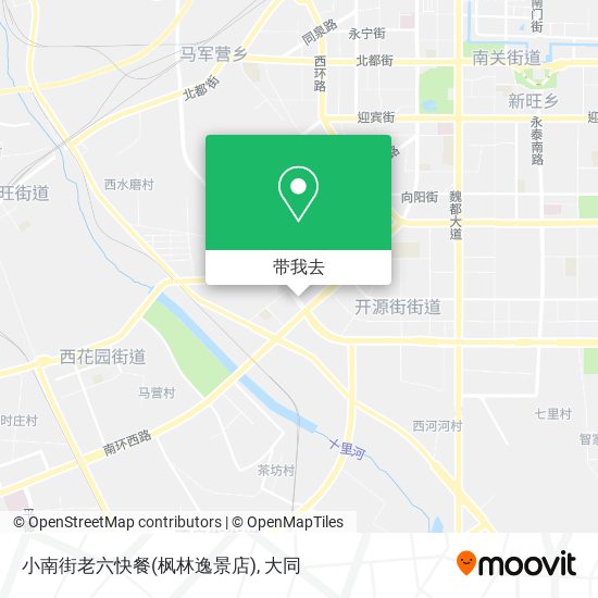 小南街老六快餐(枫林逸景店)地图