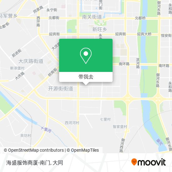 海盛服饰商厦-南门地图