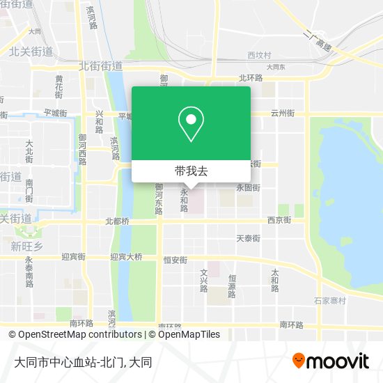大同市中心血站-北门地图