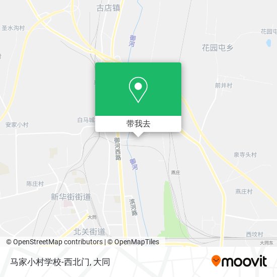 马家小村学校-西北门地图