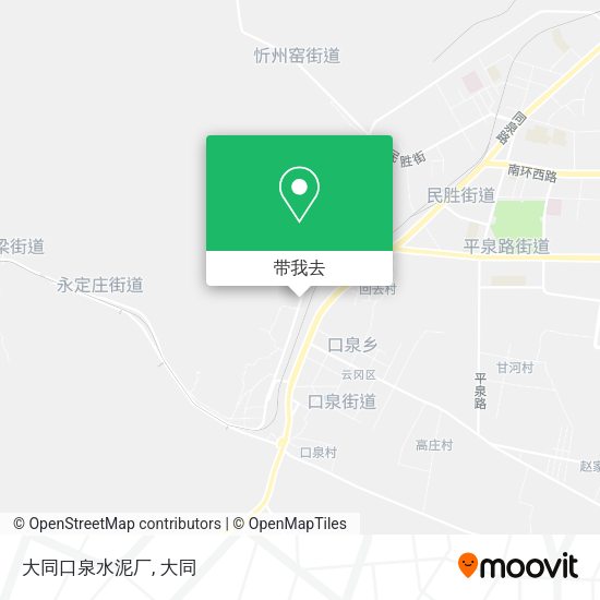 大同口泉水泥厂地图