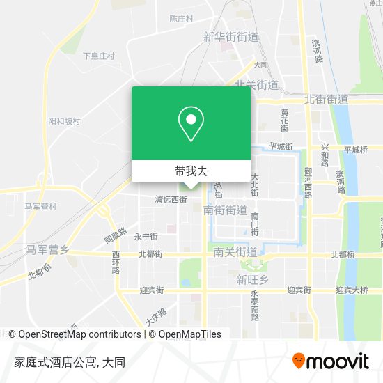 家庭式酒店公寓地图