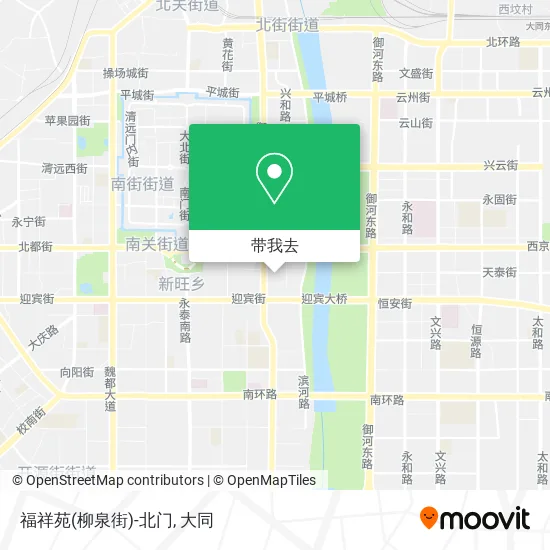 福祥苑(柳泉街)-北门地图