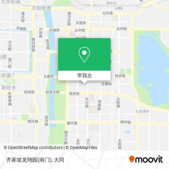 齐家坡龙翔园(南门)地图