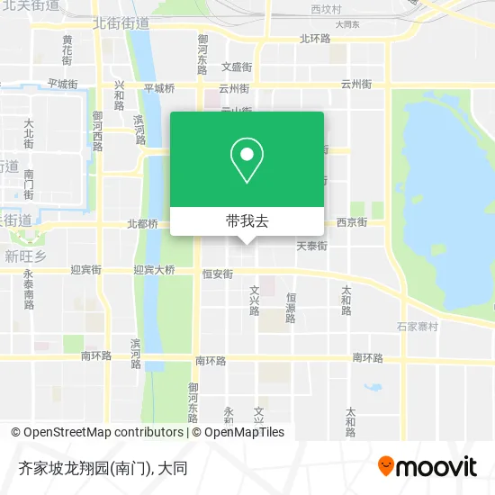 齐家坡龙翔园(南门)地图