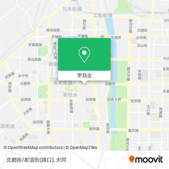 北都街/友谊街(路口)地图
