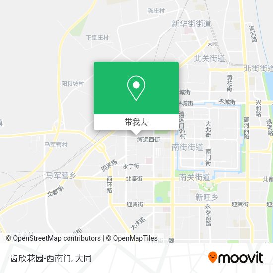 齿欣花园-西南门地图