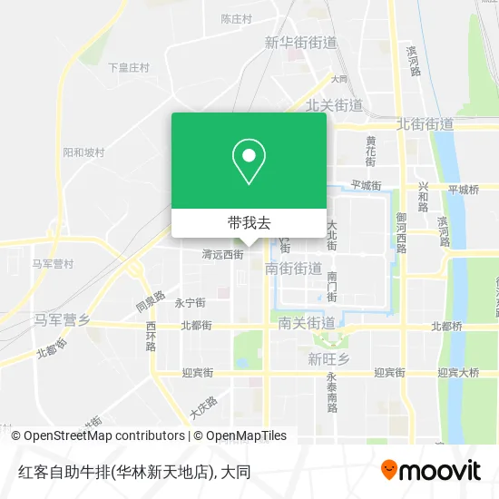 红客自助牛排(华林新天地店)地图