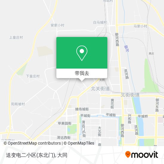 送变电二小区(东北门)地图
