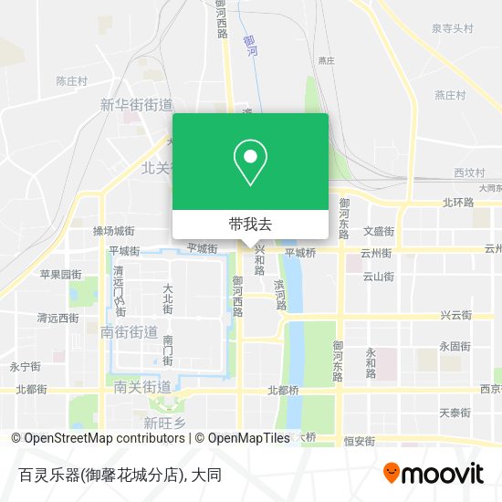 百灵乐器(御馨花城分店)地图