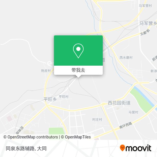 同泉东路辅路地图