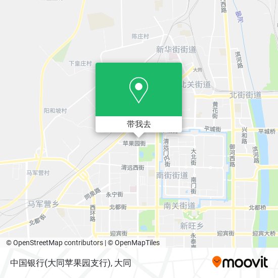 中国银行(大同苹果园支行)地图