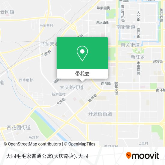 大同毛毛家普通公寓(大庆路店)地图