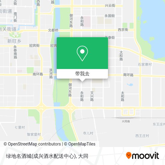 绿地名酒城(成兴酒水配送中心)地图