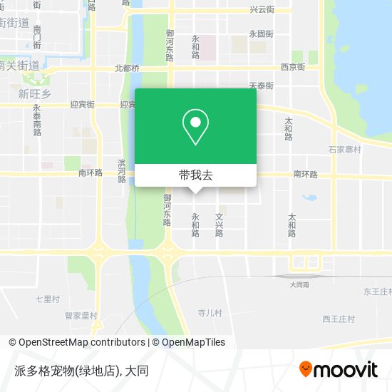 派多格宠物(绿地店)地图