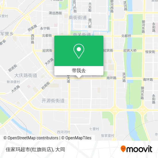 佳家玛超市(红旗街店)地图