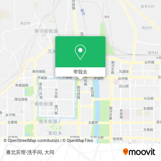 雁北宾馆-洗手间地图