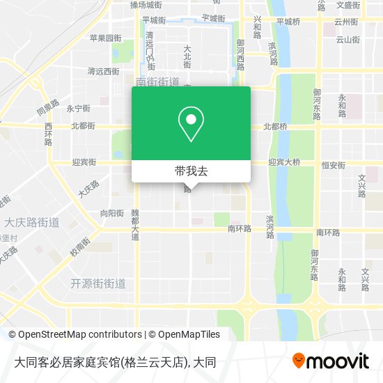 大同客必居家庭宾馆(格兰云天店)地图