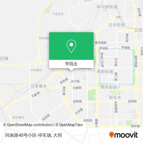 同泉路40号小区-停车场地图