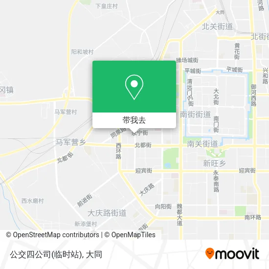 公交四公司(临时站)地图