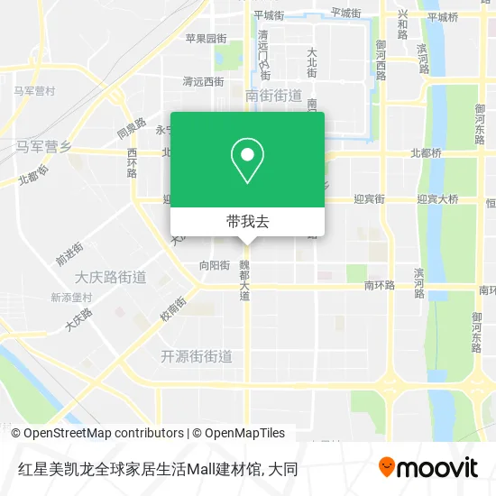 红星美凯龙全球家居生活Mall建材馆地图