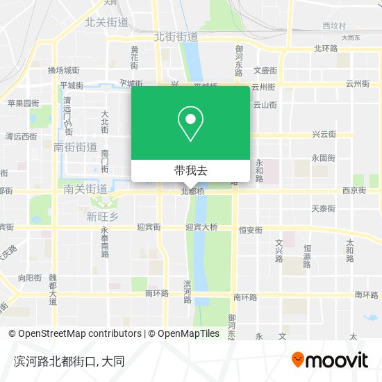 滨河路北都街口地图