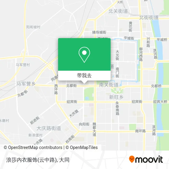 浪莎内衣服饰(云中路)地图