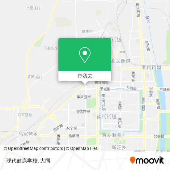 现代健康学校地图