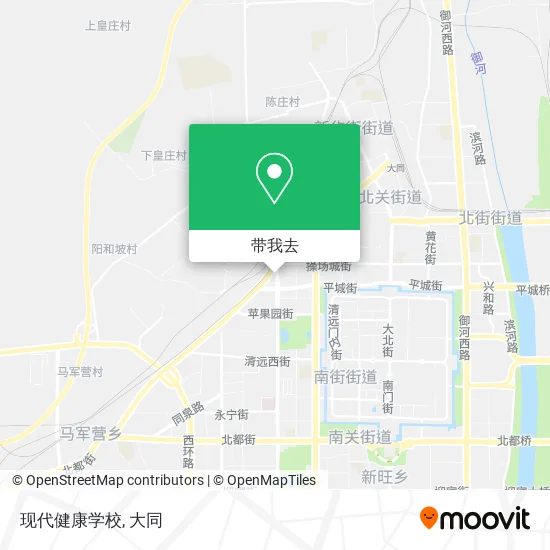 现代健康学校地图
