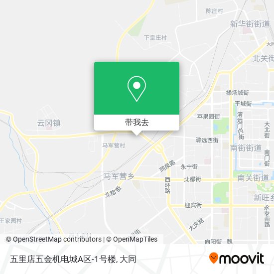 五里店五金机电城A区-1号楼地图
