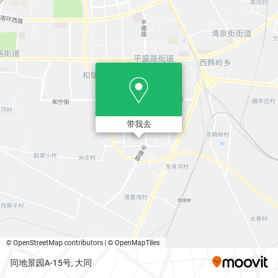 同地景园A-15号地图